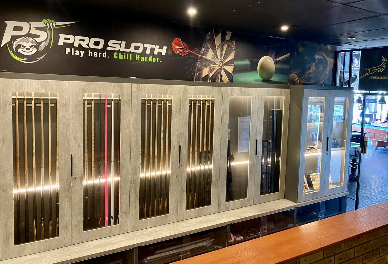 The Corner Pocket branding and billiards atmosphere